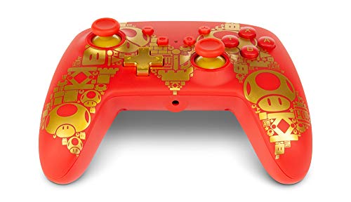 Controlador com fio Enhanced PowerA para Nintendo Switch - Golden M, Gamepad, controlador de videogame com fio,