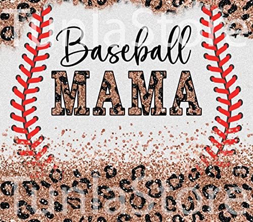 Tunlastore Baseball Mama Tumbler Cup com tampa - Mama Gift - Mãe de softbol de basquete - mãe de ambos - Basquete - Mãe de