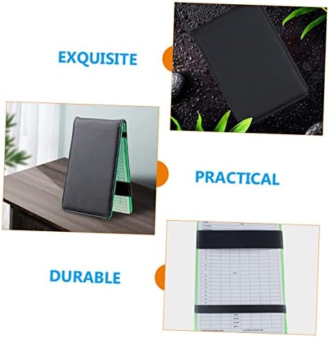 Besportble Golf Round Book Outdoor Products Acessórios para exercícios Black Notebook 2PCS Scorecard Book Club