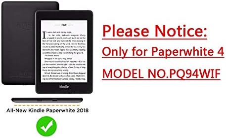 JDDRCase Tablet Case, para Kindle Paperwhite 4 Caso TEXTURA PU CATER SMART CASE PC Back capa para novo Kindle Paperwhite