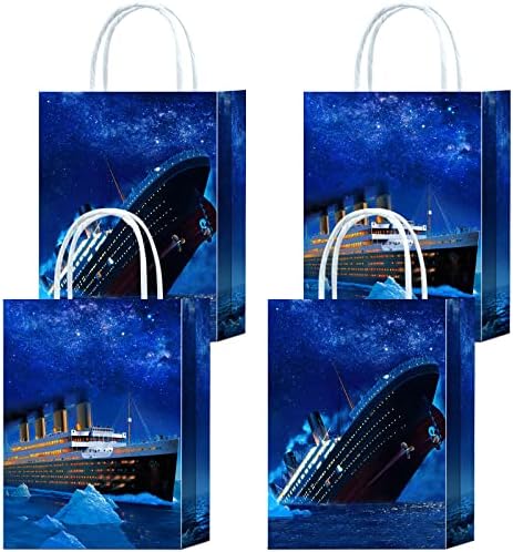 16 peças TTITANIC Goodie Bags para suprimentos para festas de aniversário ttitanic, lanches de presente Ttitanic Favors