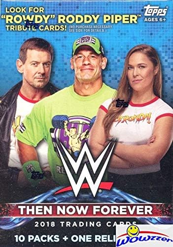 2018 TOPPS WWE Wrestling e agora Forever exclusivo Caixa de varejo selada de fábrica com cartão de relíquia! Procure cartões e automóveis
