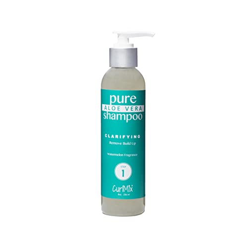 Shampoo Curlmix para cabelos encaracolados e excêntricos com Aloe Vera - Fragrância de Berry de Vanilla - esclarece e hidrata cabelos