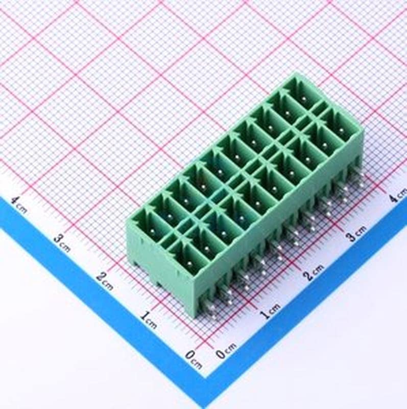 3,81 mm Número de linhas: 1 número de pinos por linha: 20 Terminal de plug-in de pino de ângulo P = 3,81mm de extremidade