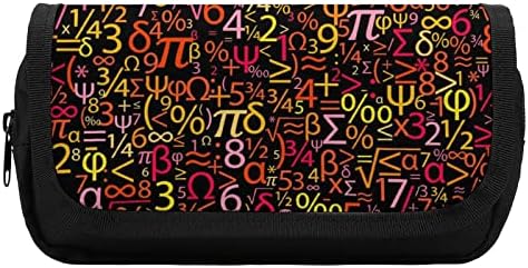 Números coloridos de grande capacidade lápis capa com vários saco de lápis bolsa de armazenamento portátil de caneta com zíper