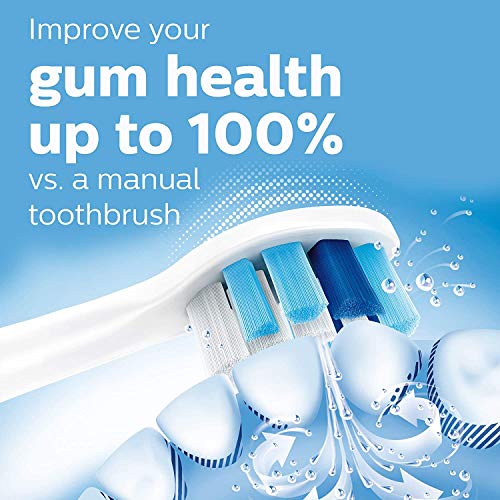 Philips Sonicare ProtectiveClean 5100 escova de dentes recarregável elétrica com genuíno Philips Sonicare Optimal Gum Substituição