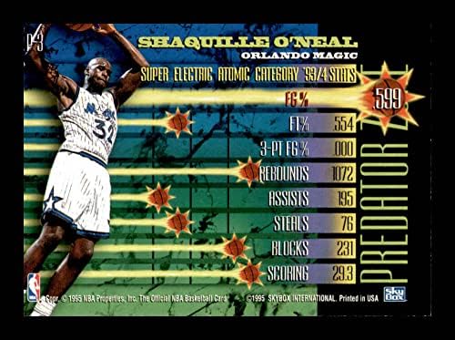1994-95 Predators P3 Shaquille O'Neal Orlando Magic NBA Basketball Card NM-MT