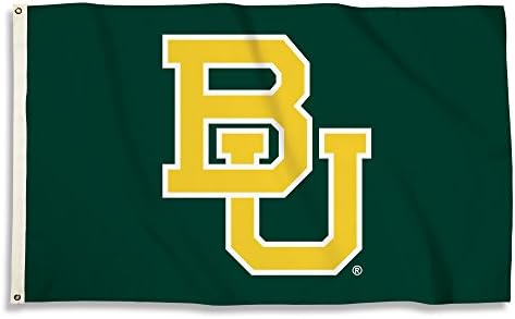 BSI Products, Inc. - Baylor Bears 3'x5 'bandeira com ilhós de bronze para serviços pesados ​​- BU Futebol, Basquete