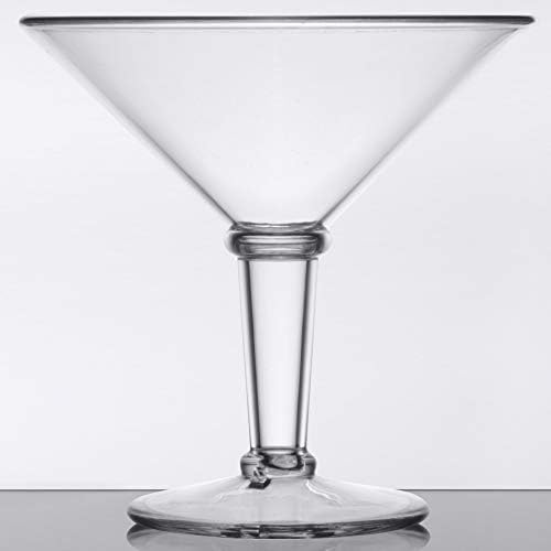 PEGAR. SW-1419-1-SAN-SAN-CL Sriturada Jumbo Martini Coquetel Glass, BPA Free, 48 onça, Clear