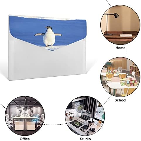 Organizador de arquivos de acordeão do pinguim com 6 bolsa de bolso de expansão Pasta de arquivamento para o escritório em casa