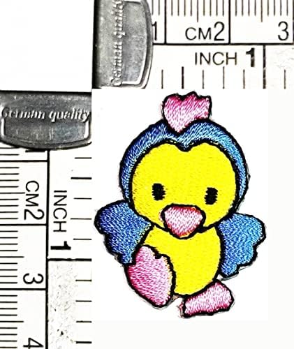 Kleenplus Mini Chick Amarelo Ferro em Patches Cartoon Cute Crianças Moda Moda Bordada Motificação Aplique Decoração
