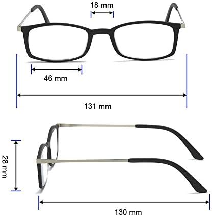 Kokobin Ultra-Thin Anti-Blue Reading Glasses, óculos anti-Glare