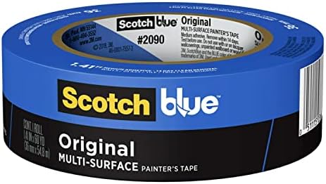 ScotchBlue Original Multi-Surface Painter's Fita, azul, fita de tinta protege as superfícies e remove facilmente, fita de pintura