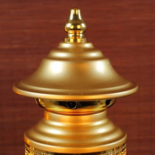 Paynan 1Pairs 26cm liderou a riqueza de Deus Lucky Guan Gong Buda InShrine Lâmpada Lâmpada de lótus