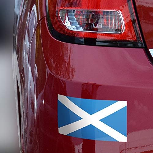 3x5 adesivo de bandeira escocesa de 3 maconha feita com materiais d'água duráveis ​​Adesivo de pára-choques da Escócia