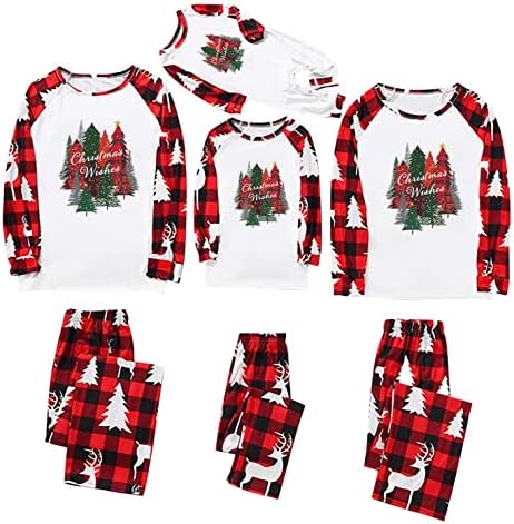 Family Combating Roupfits Christmas Tree Pijamas Set