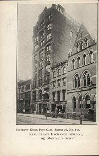 Edifício Real Estate Exchange, 197 Montague Street Brooklyn, New York NY Original Antique Postcard