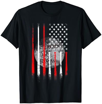 T-shirt vintage da bandeira da bandeira americana dos EUA.