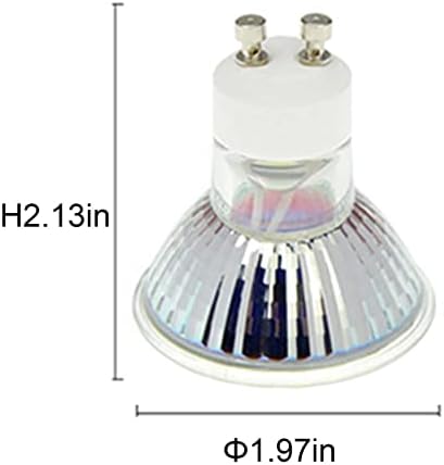Lâmpadas LED de LED de XIANFEI GU10, 6PCs 8W LED LED LUZS SPOTLBS, sem holofotes de 8watt reduzidos, lâmpadas de halogênio, CRI> 80+,
