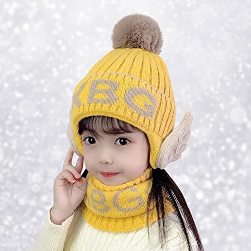 Chapéus de lã de ladrões quentes de lenço Kid Kid Knit Coif Hood Hat Winter Hats Hat's Hat com ouvido