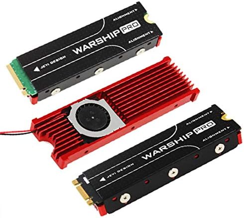 Jeyi Cooling Warship Fan NVMe Ngff M.2 Repolllestrinque 2280 SSD Folha de metal de metal Silicone Wafer de resfriamento do ventilador