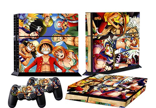 PS4 Skin One Piece Decal Vinyl Tampa para Sony PlayStation 4 Console e dois controladores