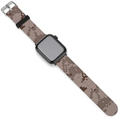 Cinta de silicone de camuflagem vermelha para bandas de relógio rápido de relógio Apple compatíveis com iwatch Series 8
