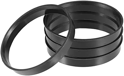 Acropix 70,1mm a 67,1mm Universal Car Hub Rings Black - pacote de 4