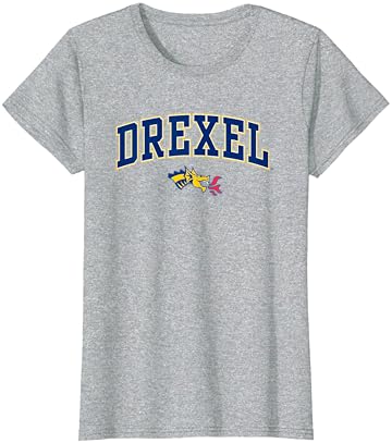 Drexel Dragons Arch sobre o logotipo oficialmente licenciado camiseta