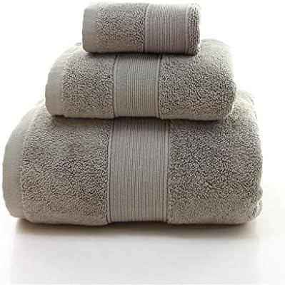 Banheiro de banho de algodão Zsedp Toalhas de banheiro brancas 1 toalhas de banho, 1 toalhas de mão, 1 toalha altamente absorvente