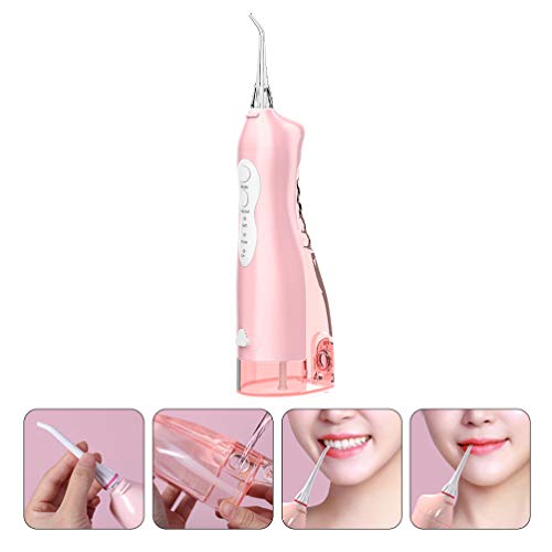 Excetiar 1 Conjunto de dentes de fluxo de água elétrica portáteis Limpador de irrigador oral de irrigador ora