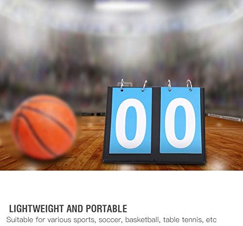 Astibym portátil Flipper para cima, 2/3/4 dígitos Flip Sportboard Score Score Counter for Table Tennis Basketball