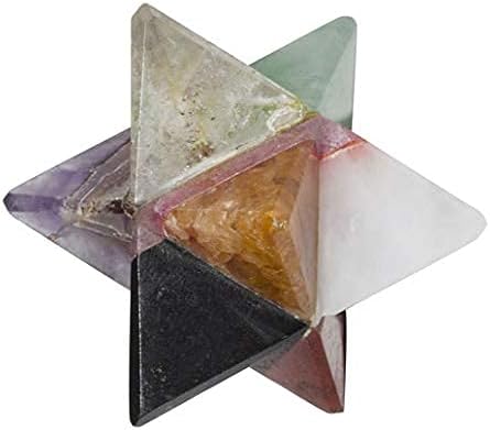 Pyor sete chakra orgone pirâmide colar de pingente de cristal reiki cura geme pedras merkaba estrela chakra balanceamento gerador de energia boa sorte charme gems prosperidade pedras riquezas cristais presentes feitos artesanais