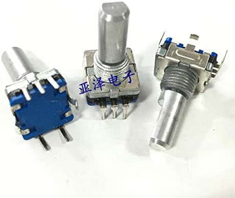 5pcs/lote taiwan EC11 Encoder, interruptor de redefinição de rotação direita e esquerda, com interruptor de prensa, comprimento