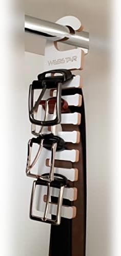 Webstar Belt Tie Hanger Organizador MDF Wood - Men Women Belt Tay Holder Storage for Closet