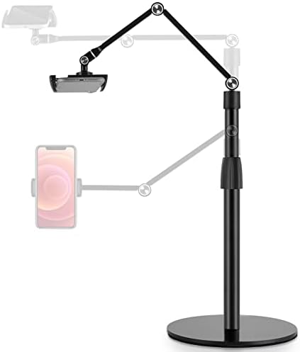 Viozon Tablet Phone Stand, altura e ângulo de 360 ​​graus Ajustável, suporte para desktop de alumínio, compatível