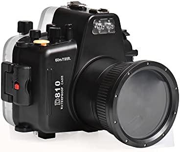 SeaFrogs para Nikon D810 Câmera 60m/195 pés subaquática Caso de casas à prova d'água