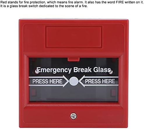 Botão de intervalo de vidro Botão de alarme de emergência Libere o botão de emergência do interruptor de emergência botão de emergência para o workshop de fábrica de fábrica doméstica