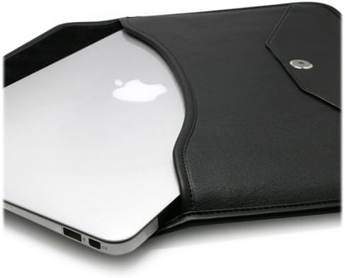 Caso de ondas de caixa compatível com LG Gram Style 16 - Bolsa de mensageiro de couro de elite, design de envelope de capa de