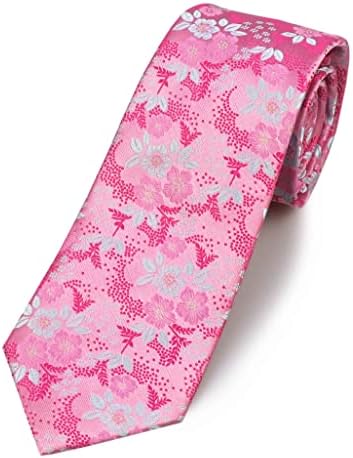 Elfeves tie masculina cravat jacquard luxuoso pequeno padrão floral de casamentos de casamentos