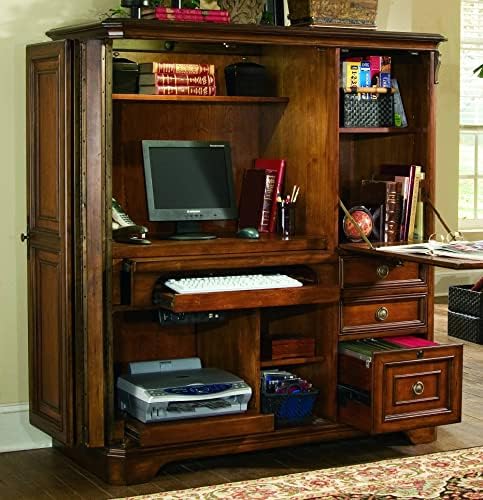 Hooker Furniture Brookhaven Computer Gabinet em Clear Cherry