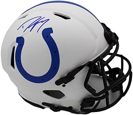 Dwight Freeney assinou Indianapolis Colts Speed ​​Speed ​​Helmet Lunar NFL - Capacetes NFL autografados