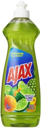 Ajax líquido de lavagem de louça, torção tropical de limão, 12,6 onças