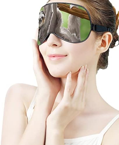 Preguiça na floresta da floresta da floresta de máscara ocular do sono para venda com bloqueios de cinta ajustável Blinder