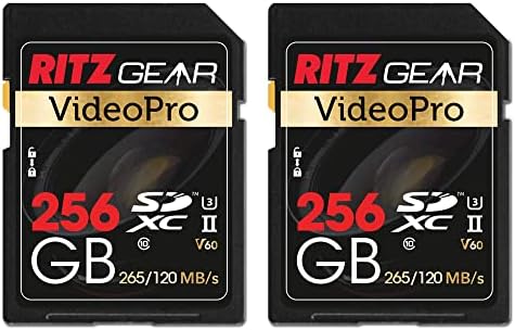 SD UHS-II 256GB SDXC Memory Card U3 V60 A1 Extreme Performance Video Pro SD Card bem adequado para vídeo, incluindo 4K, 8K, 3D, Full HD Video