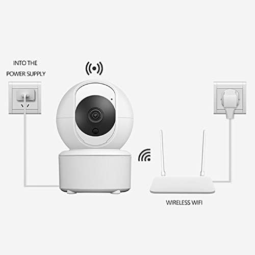 XQT87O Câmera de segurança 3MP Monitor de bebê Câmera de cachorro 360 graus para segurança doméstica com um aplicativo