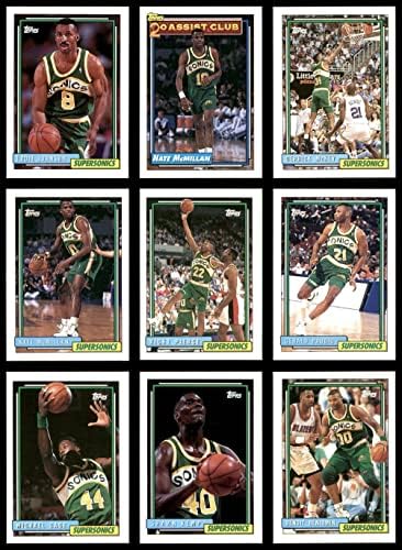 1992-93 Topps Seattle Supersonics quase completo conjunto de equipes Seattle Supersonics NM/MT Supersonics