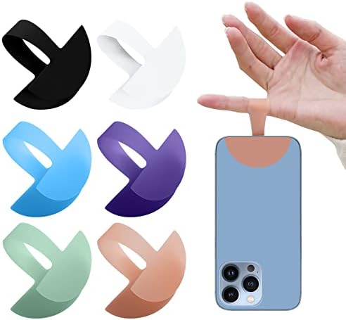 Grip do telefone Geral Armour 6 PCS, suporte para telefone para mão - pequeno, leve e discreto Telefone celular do dedo, correia de telefone compatível com iPhone, galáxia, smartphone e telefone celular