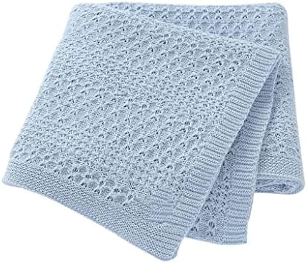 Yasez Cobertores meninos meninas Caminho de leito de berço Cobertorado de cor m de cor de malha infantil Infantil Kids Monthly Swaddle Wrap Quilts