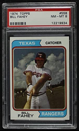 1974 Topps 558 Bill Fahey Texas Rangers PSA PSA 8,00 Rangers